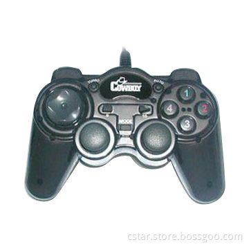 USB Joypad with Turbo/Auto-crystal Coffee, Compatible with Microsoft's Windows 98/Me/2000/XP
